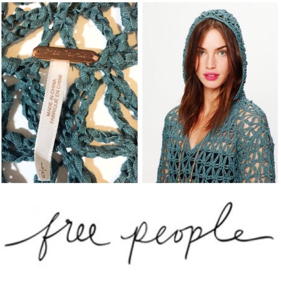 Free People Sweaters - FREE PEOPLE Crochet Beach Hoodie