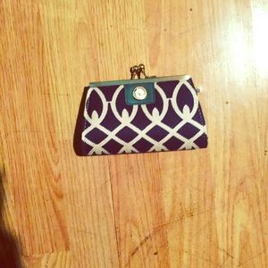 Spartina blue and white wallet