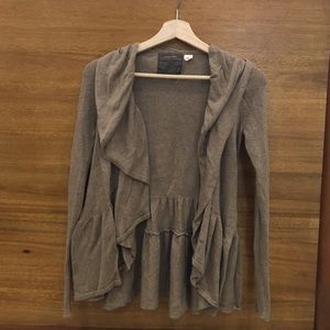 Beige sweater/cardigan (cotton/nylon/cashmere)
