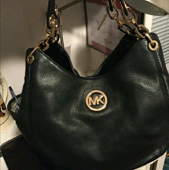 ❤Michael Kors LARGE Black Fulton❤