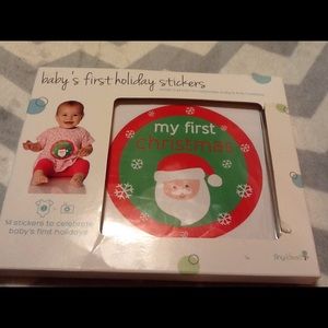 SOLD.  Baby's first holiday stickers