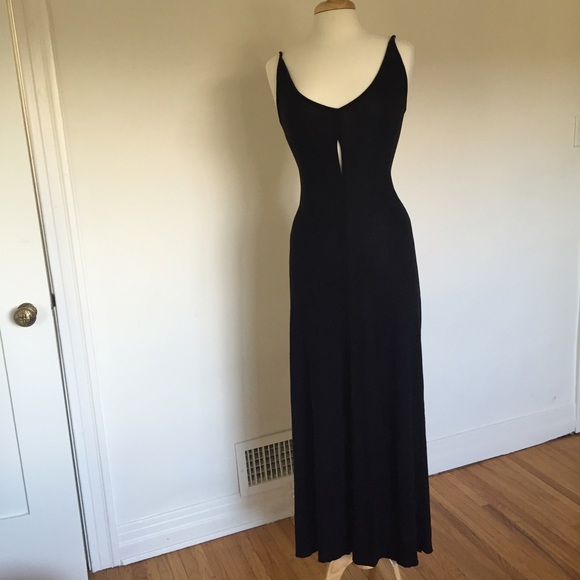 REFORMATION slit front stretch maxi dress