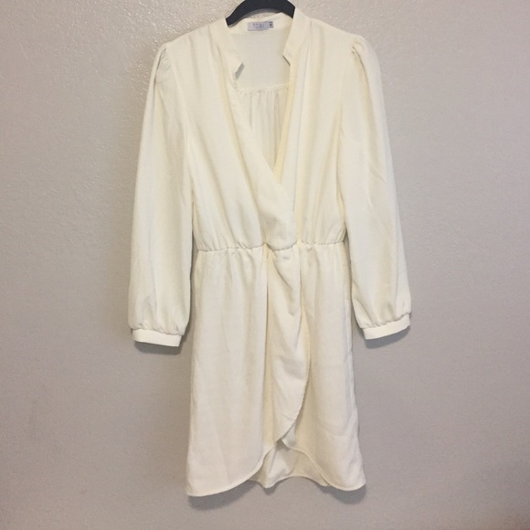 Ivory wrap dress