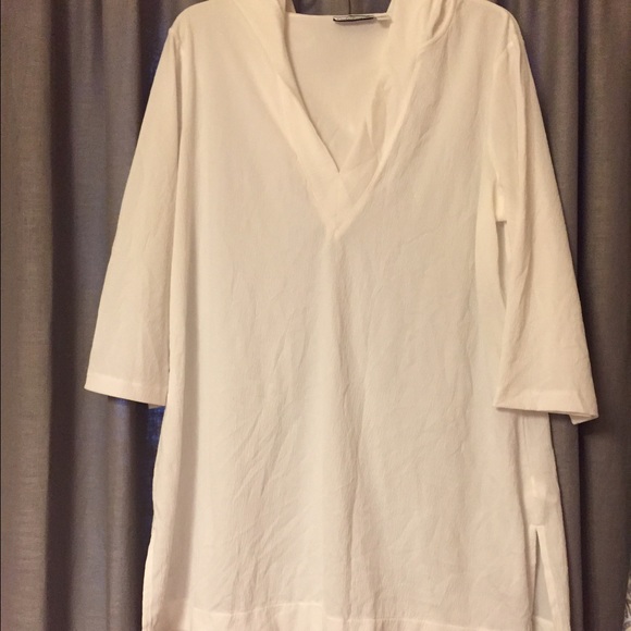 Women's White Swimsuit Coverup