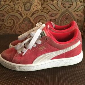 Boys Puma leather suede shoes size:13