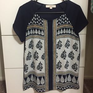 Navy blue Loft top