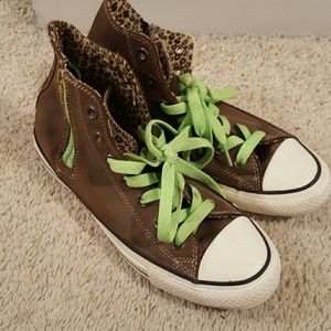 Cheetah and green chucks