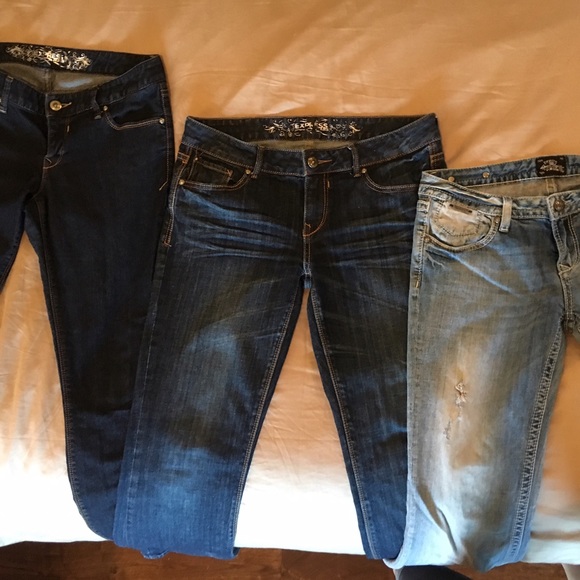 3 Pairs Express Jeans size 8Reg
