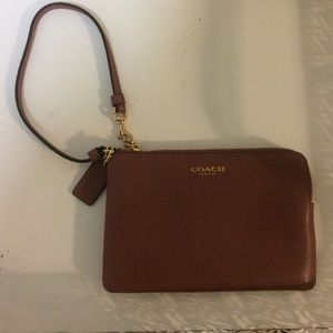 Plum Coach wristlet