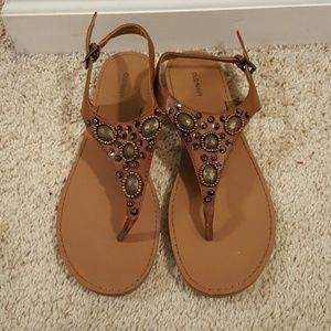 Tan sandals