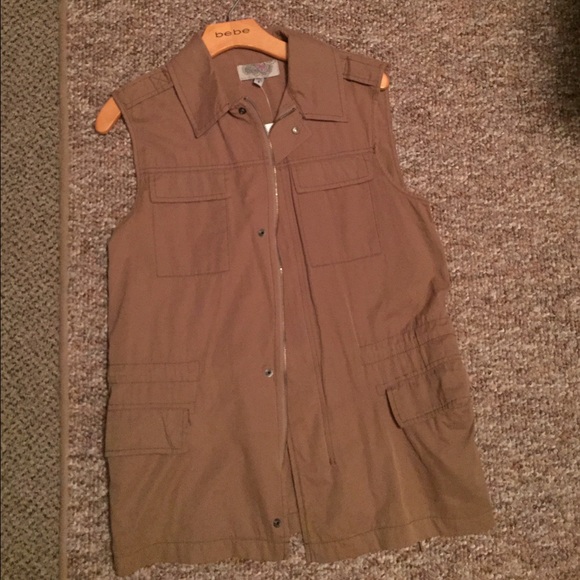 Urban Outfitters tan jacket vest