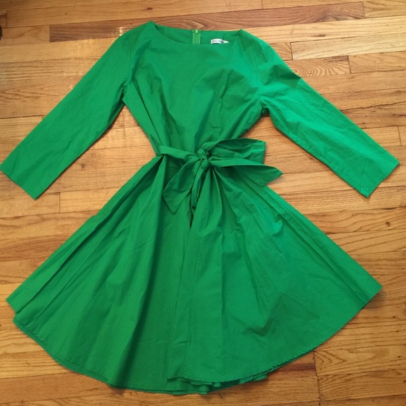 Green Vintage Style Swing Dress