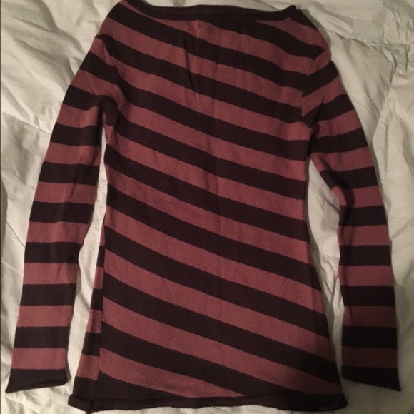 Long striped sweater