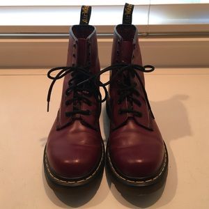 Dr. Martens Wine Colored boots