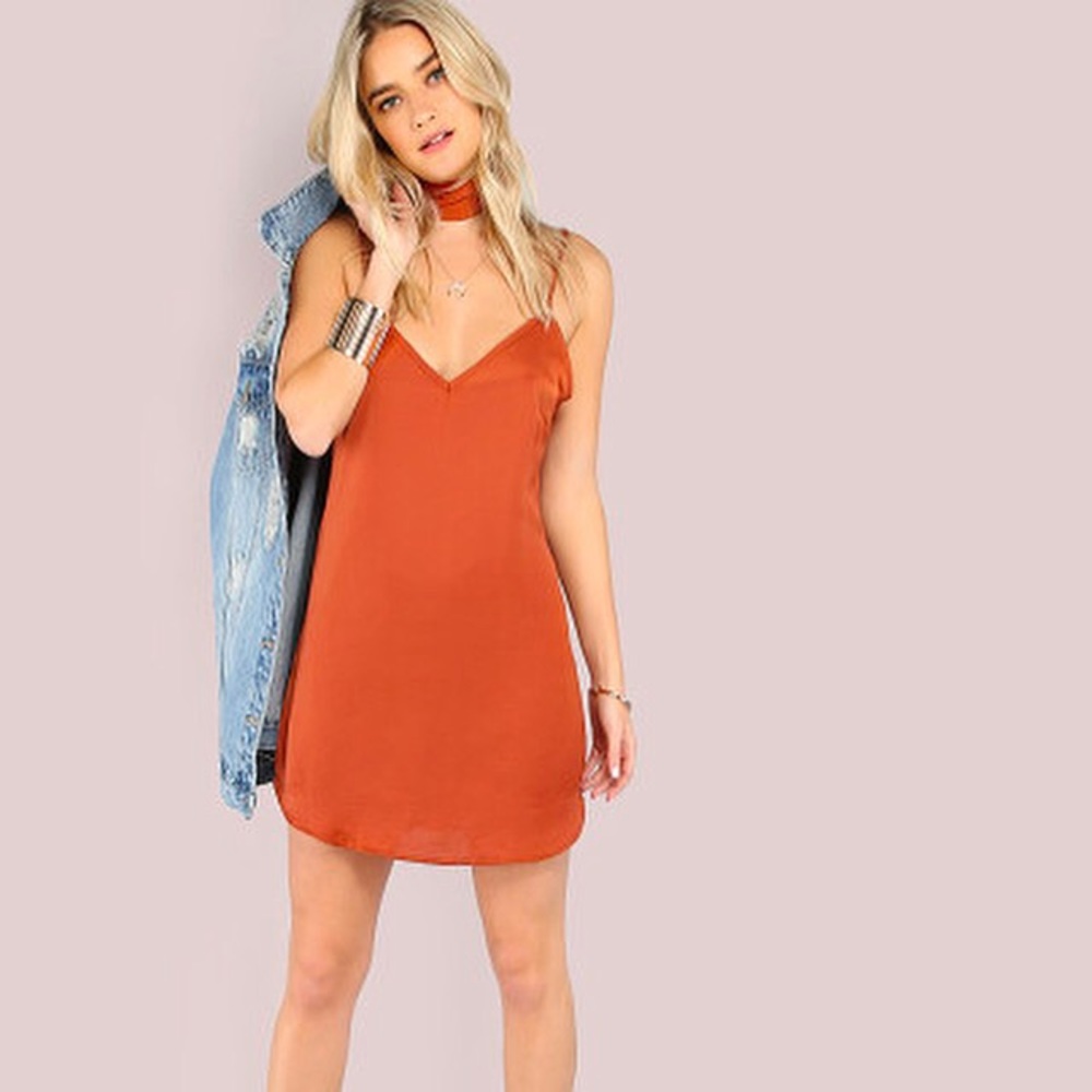 L left! Satin Slip Dress - Picture 3 of 7