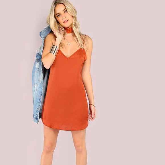 L left! Satin Slip Dress - Picture 3 of 7