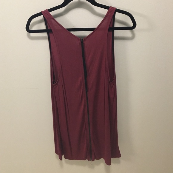 H&M Sugar Skull Maroon Tank - Picture 2 of 3