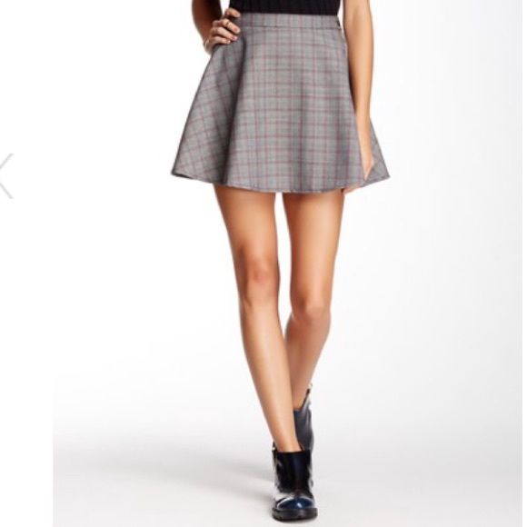 American Apparel Plaid Circle Skirt
