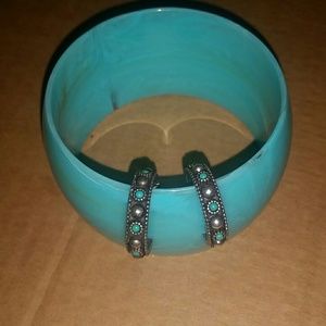 Bracelet and Earrings.
