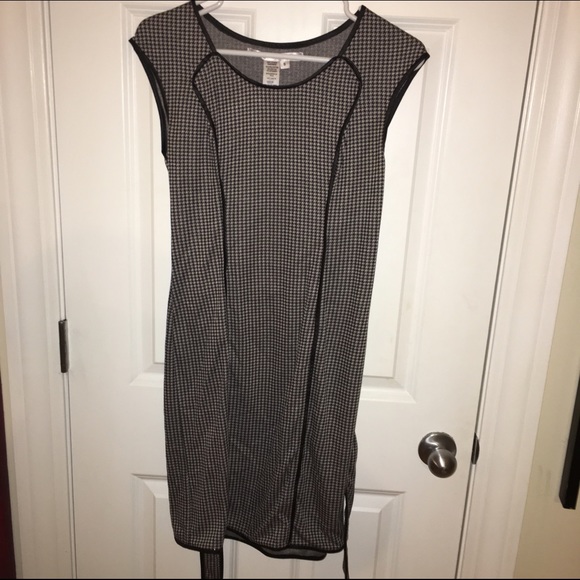 Houndstooth gray and black dress sz S - Picture 2 of 3
