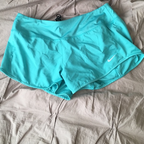 teal Nike athletic shorts