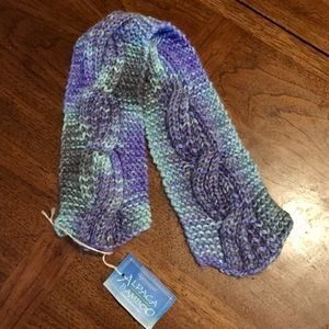 Handmade Knit Alpaca & Bamboo Child Scarf