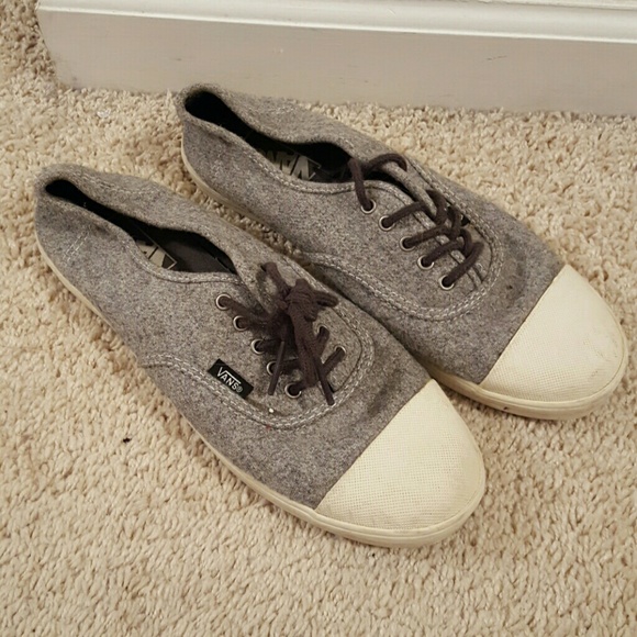 Gray sweater vans