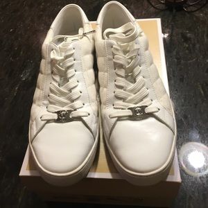 Michael Kors Irving Lace up canvas sneakers.