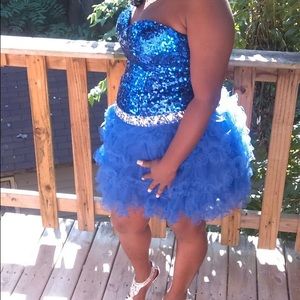 Royal Blue Sequin Dress
