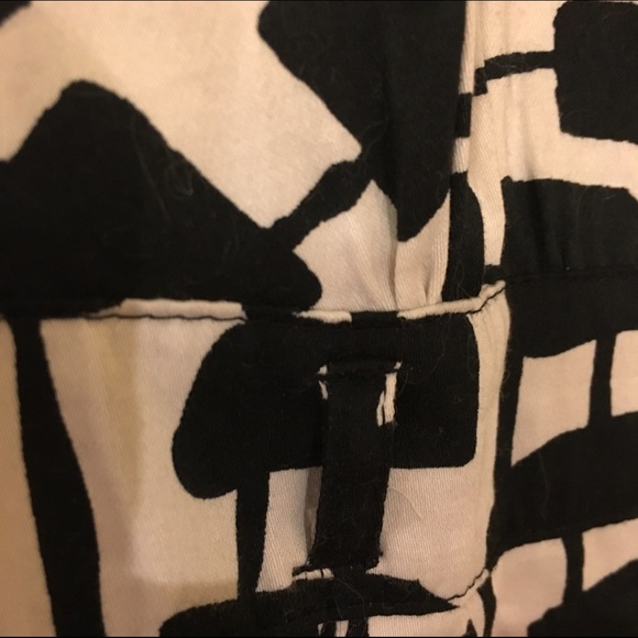 Black and white patterned button down - Picture 2 of 2