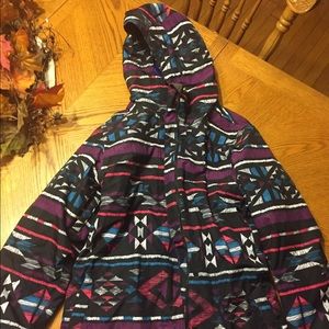 Women's Aztec print winter jacket