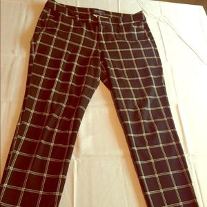 Old Navy Pixie, mid-rise, plaid pants.