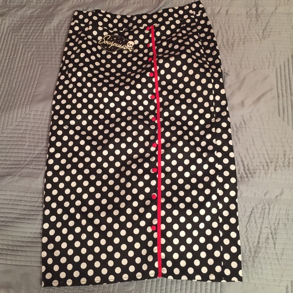 Sourpuss rockabilly pencil skirt