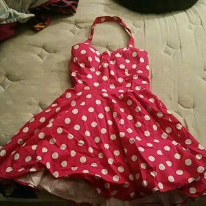 Pink Polka Dot Dress