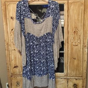 BOHO Altar'd State Dress with Butterfly Sleeves