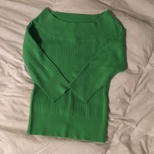 Green cropped sweater