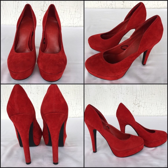 👠RED Platform Pumps Size 6👠 - Picture 2 of 4
