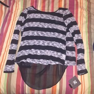 Stripped long sleeve shirt