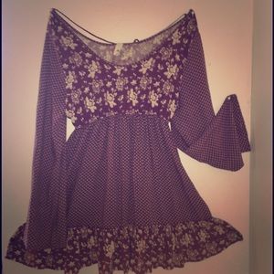 Purple hippy dress
