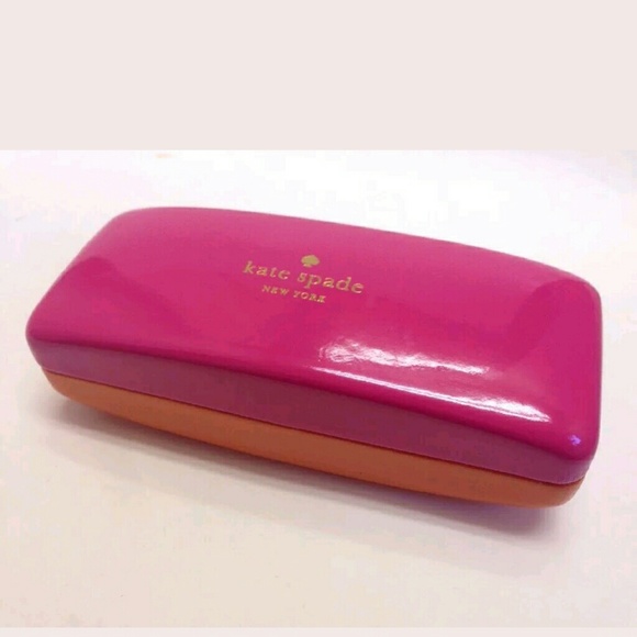 Pink and Orangr Kate spade eyeglass case