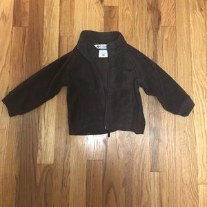 Columbia fleece brown jacket size 2t