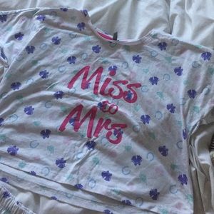 Asos Miss to Mrs PJ set