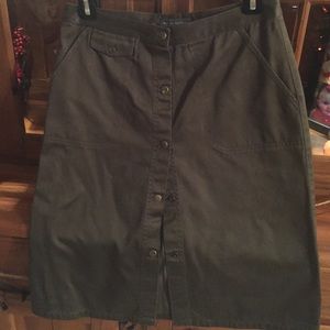 Olive green Banana Republic skirt