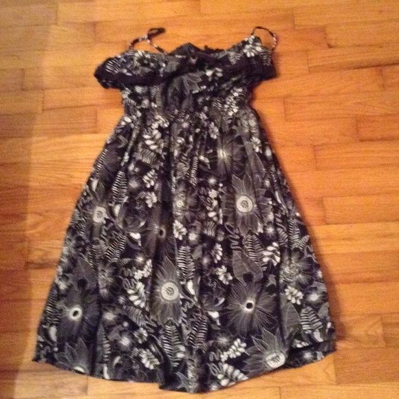 SO dress, black and white floral
