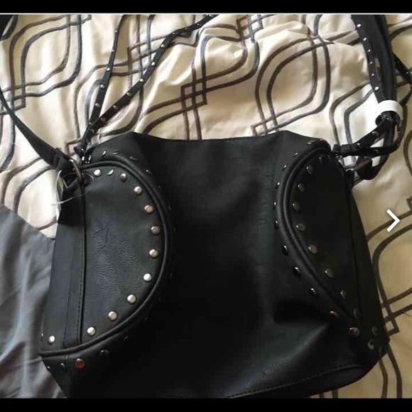 Black duffle purse