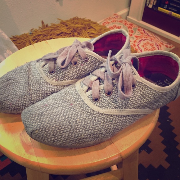 TOMS grey tweed