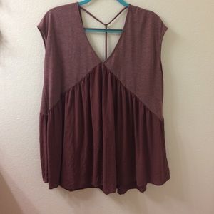 Red Meadow Rue/Anthropologie Shirt w/ Back Detail