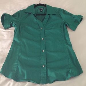 Beautiful green button down