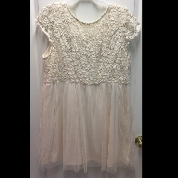 Deb Dresses & Skirts - 3x Cream Lace top, Tule Bottom Dress
