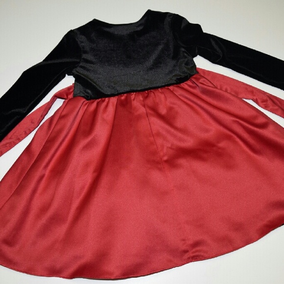 Rare Editions Velvet and Matte Satin Dress - Picture 2 of 3